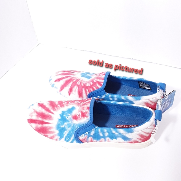 SKECHERS WOMENS TIE DYE LAVENDER SCENTED SOLE SHOE - Picture 3 of 5